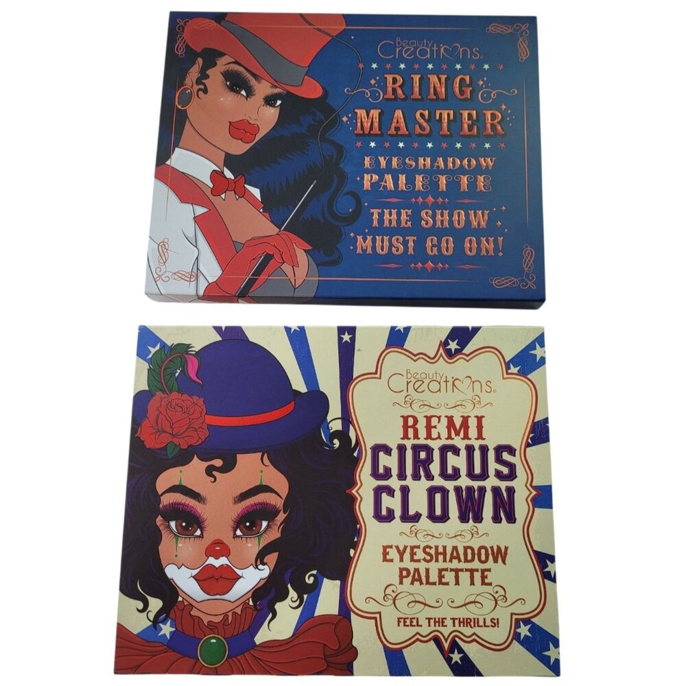 Beautiful Creations Ring Master, Circus Clown Make Up Eye Shadow‎ Palettes